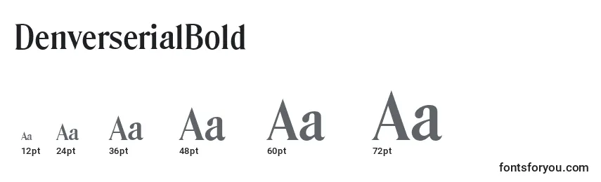 Tamanhos de fonte DenverserialBold