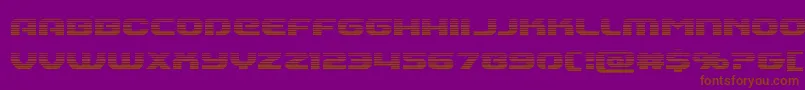Więcej informacji o czcionce Annapolisgrad Czcionka Annapolisgrad – brązowe czcionki na fioletowym tle