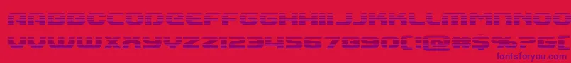 Fonte Annapolisgrad – fontes roxas em um fundo vermelho