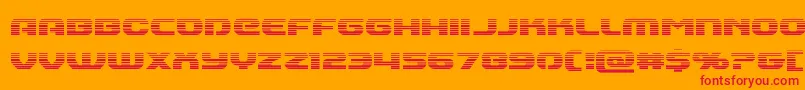 Annapolisgrad-fontti – punaiset fontit oranssilla taustalla