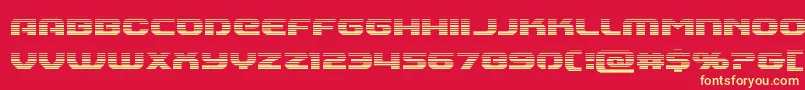 Annapolisgrad Font – Yellow Fonts on Red Background