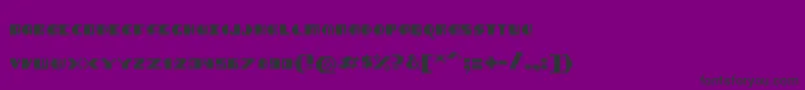 Blimpixels-Schriftart – Schwarze Schriften auf violettem Hintergrund