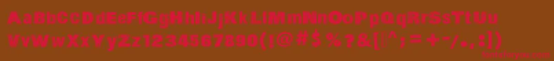 ActionOfTheTime Font – Red Fonts on Brown Background