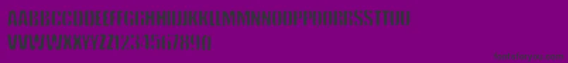 VtksKeystorm Font – Black Fonts on Purple Background