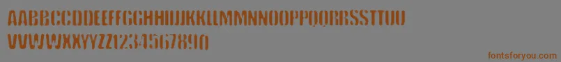 Saiba mais sobre a fonte VtksKeystorm Fonte VtksKeystorm – fontes marrons em um fundo cinza