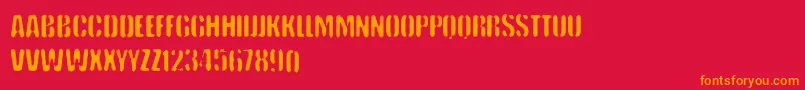 fuente VtksKeystorm – Fuentes Naranjas Sobre Fondo Rojo