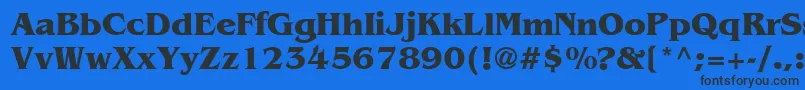 AgBenguiatCyrBoldBold Font – Black Fonts on Blue Background