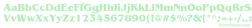 AgBenguiatCyrBoldBold Font – Green Fonts on White Background