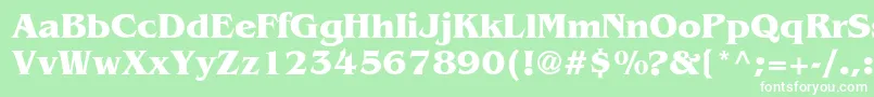 AgBenguiatCyrBoldBold Font – White Fonts on Green Background