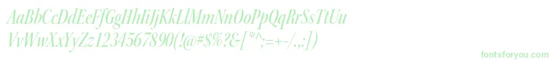 KeplerstdMediumcnitdisp-fontti – vihreät fontit valkoisella taustalla