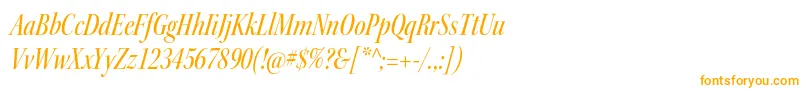 KeplerstdMediumcnitdisp Font – Orange Fonts on White Background