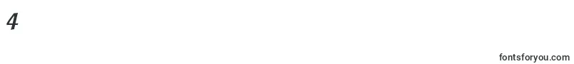 StrayhornMtOsfBoldItalic Font – Fonts for Digit 4