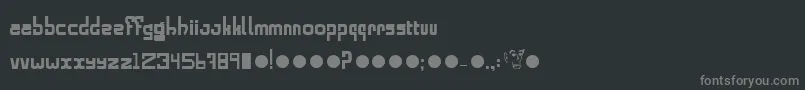 Alphabold Font – Gray Fonts on Black Background
