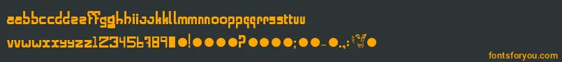 Шрифт Alphabold – оранжевые шрифты на чёрном фоне