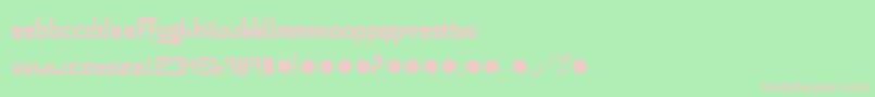 Alphabold Font – Pink Fonts on Green Background