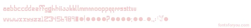 Fonte Alphabold – fontes rosa em um fundo branco