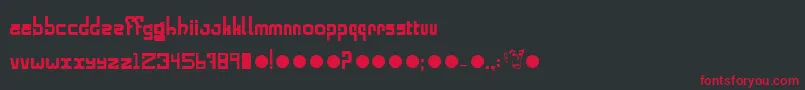 Alphabold Font – Red Fonts on Black Background