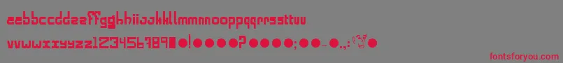Alphabold Font – Red Fonts on Gray Background