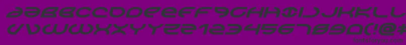 Aetherfoxexpandital Font – Black Fonts on Purple Background