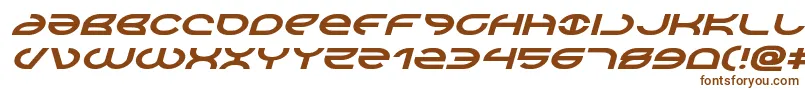 Aetherfoxexpandital Font – Brown Fonts on White Background