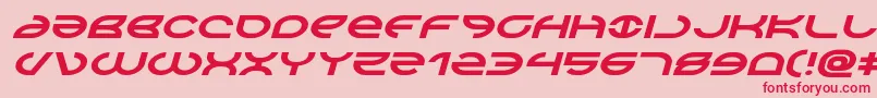 Aetherfoxexpandital Font – Red Fonts on Pink Background