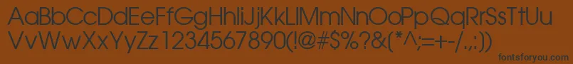 TrendexsskRegular Font – Black Fonts on Brown Background