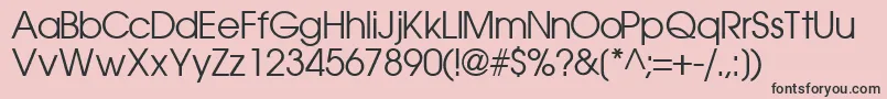 TrendexsskRegular Font – Black Fonts on Pink Background