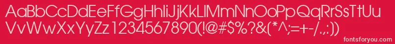 TrendexsskRegular Font – Pink Fonts on Red Background