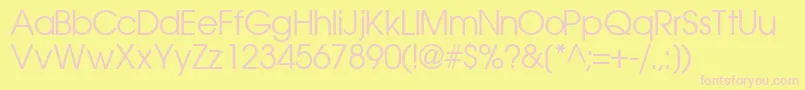TrendexsskRegular Font – Pink Fonts on Yellow Background