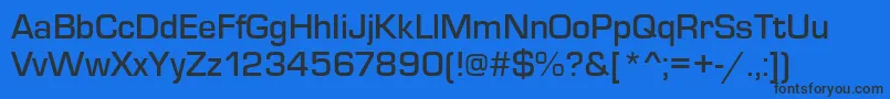 Eurostiletmed Font – Black Fonts on Blue Background