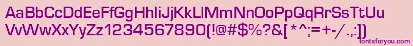 Eurostiletmed Font – Purple Fonts on Pink Background