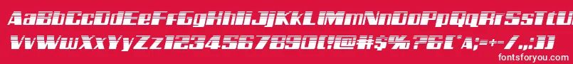Galacticstormhalfital Font – White Fonts on Red Background