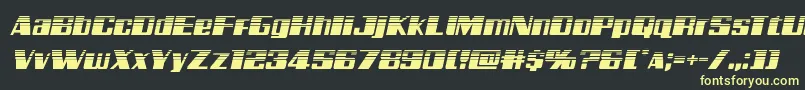Galacticstormhalfital Font – Yellow Fonts on Black Background