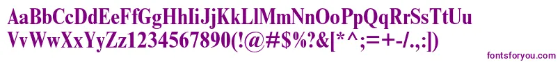 TimesnewromanmtstdBoldcond Font – Purple Fonts on White Background