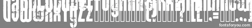 Rock Font – White Fonts on Gray Background
