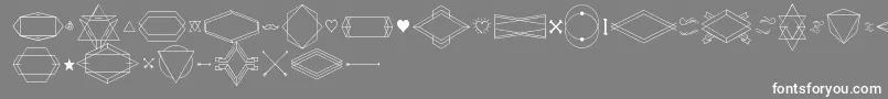 fuente HbmSerenitySymbolism – Fuentes Blancas Sobre Fondo Gris