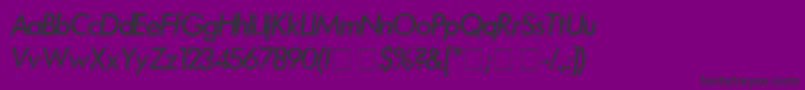 FuturaMediumItalic Font – Black Fonts on Purple Background