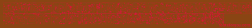 ATrianglercminkbl Font – Red Fonts on Brown Background