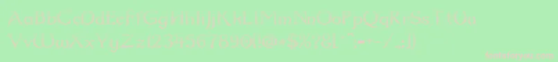 Dumbledor2CutDown Font – Pink Fonts on Green Background