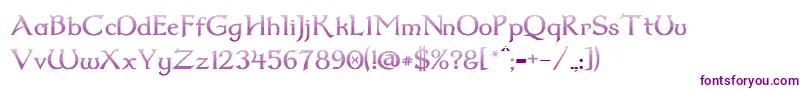 Dumbledor2CutDown Font – Purple Fonts on White Background