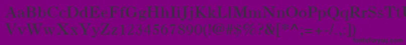 OldStyle7LtRoman Font – Black Fonts on Purple Background