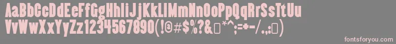 Almonte Font – Pink Fonts on Gray Background