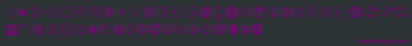 Astrodings Font – Purple Fonts on Black Background