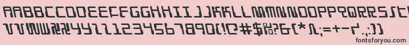 fuente Droidloverl – Fuentes Negras Sobre Fondo Rosa