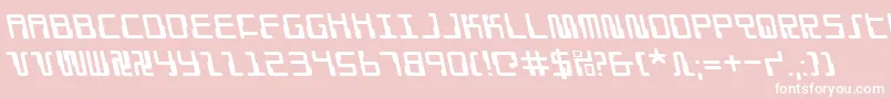 Droidloverl Font – White Fonts on Pink Background