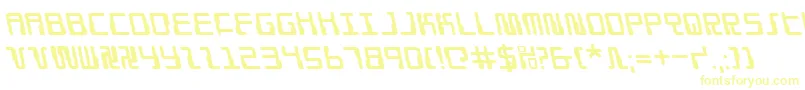 Droidloverl Font – Yellow Fonts on White Background