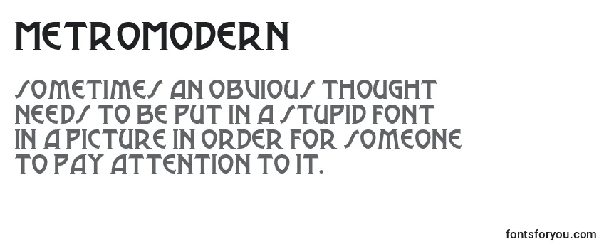 MetroModern Font