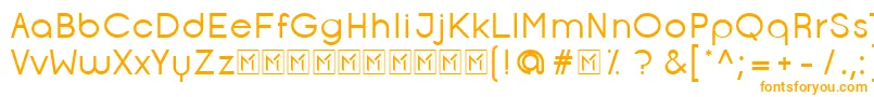 OpificioRegular Font – Orange Fonts on White Background