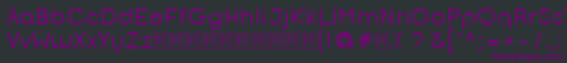 OpificioRegular Font – Purple Fonts on Black Background