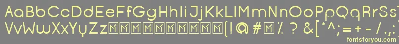 OpificioRegular Font – Yellow Fonts on Gray Background